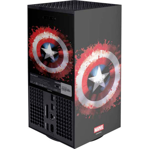 Marvel Captain America Star Shield XBox Series X Digital Edition Console Skin